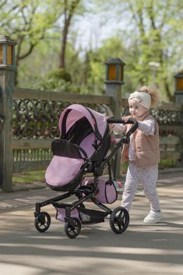 Коляска для куклы 2в1 Carrello Fortuna 9695 PINK Розовая