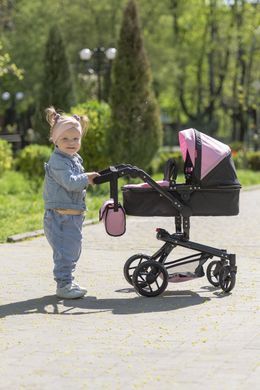 Коляска для куклы 2в1 Carrello Fortuna 9695 PINK Розовая