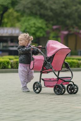 Коляска для кукол 2 в 1 Carrello Avanti 9662 PINK Розовая