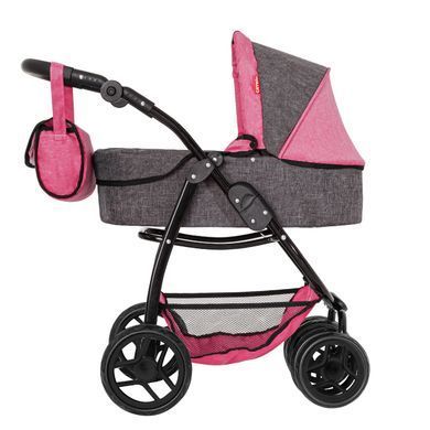 Коляска для кукол 2 в 1 Carrello Avanti 9662 PINK Розовая