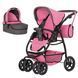 Коляска для кукол 2 в 1 Carrello Avanti 9662 PINK Розовая