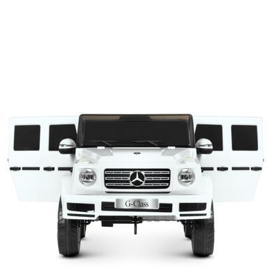 Електромобіль джип Mercedes (2 мотори по 25W, MP3, USB ) JJ2077 G500B Білий