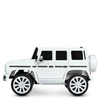 Електромобіль джип Mercedes (2 мотори по 25W, MP3, USB ) JJ2077 G500B Білий
