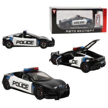 Машинка Police "Авто Эксперт" (электромобиль, зарядная станция, масштаб 1:24, звук, свет, инерция, открывающаяся дверь)&nbsp;RS-17401