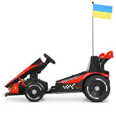 Электрокарт детский Bambi (р/у, моторы 2*150W, аккум. 24V14AH, MP3, USB, BLUETOOTH) M 6322EBLR-3 Красный