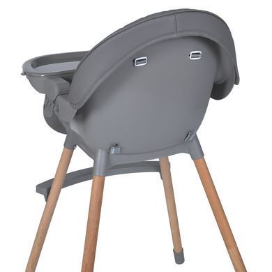 Стульчик для кормления El Camino LUMI ME 1111 Gray Серый | Деревянный высокий стульчик