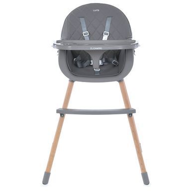 Стульчик для кормления El Camino LUMI ME 1111 Gray Серый | Деревянный высокий стульчик