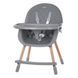 Стульчик для кормления El Camino LUMI ME 1111 Gray Серый | Деревянный высокий стульчик