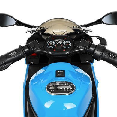 Дитячий електромотоцикл BMW (2 мотори по 45W, MP3, USB) JT528 Біло-синій