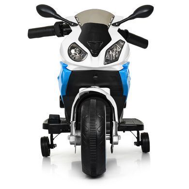 Дитячий електромотоцикл BMW (2 мотори по 45W, MP3, USB) JT528 Біло-синій